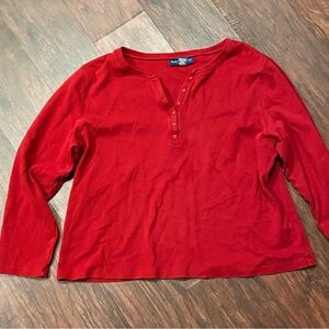 Karen Scott Women’s Partial Button-Up Sweater